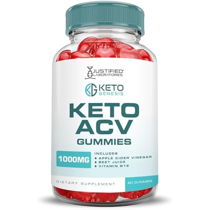 Justified Laboratories Keto Genesis Keto ACV Gummies Advanced Formula 1000MG Keto Genesis Keto Gummies Apple Cider Vinegar Formulated with Pomegranate Beet Juice Powder B12 Vegan Non GMO 60 Gummys - Image 4