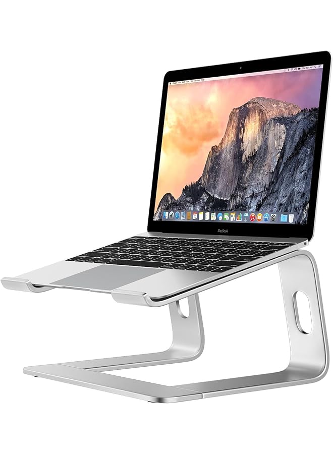 erorex Laptop Stand Ergonomic Aluminum Laptop Computer Stand Detachable Laptop Riser Notebook Holder Stand Compatible With Macbook Air Pro Dell Xps Hp Lenovo More 10 15.6” Laptops  - Image 1