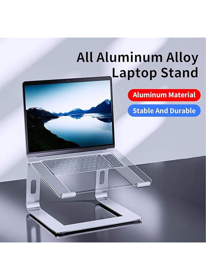 erorex Laptop Stand Ergonomic Aluminum Laptop Computer Stand Detachable Laptop Riser Notebook Holder Stand Compatible With Macbook Air Pro Dell Xps Hp Lenovo More 10 15.6” Laptops  - Image 2