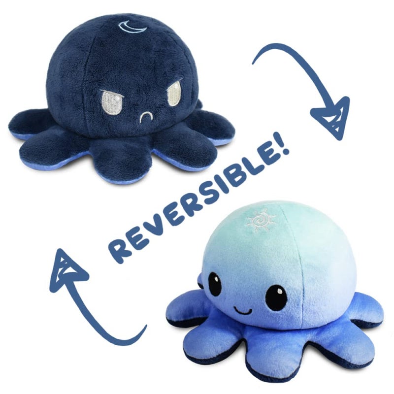 TeeTurtle - The Original Reversible Octopus Plushie - Day + Night - Cute Sensory Fidget Stuffed Animals That Show Your Mood - Image 4