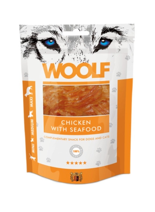 Woolf Chicken and Seafood Treat for Cats and Dogs