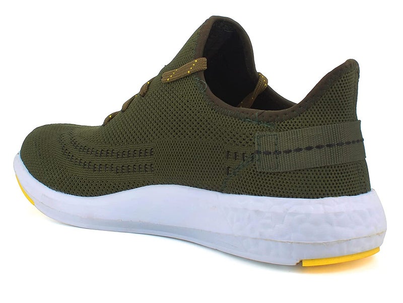 Sparx Men SM-482 Olive Yellow Sports Shoes - Image 2