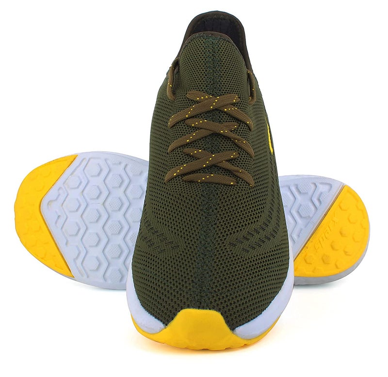 Sparx Men SM-482 Olive Yellow Sports Shoes - Image 3