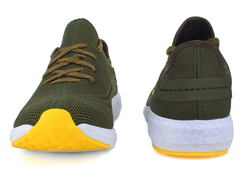 Sparx Men SM-482 Olive Yellow Sports Shoes - Image 5