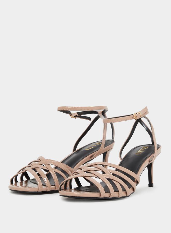 ريد صندل بكعب متوسط ورباط - Image 2