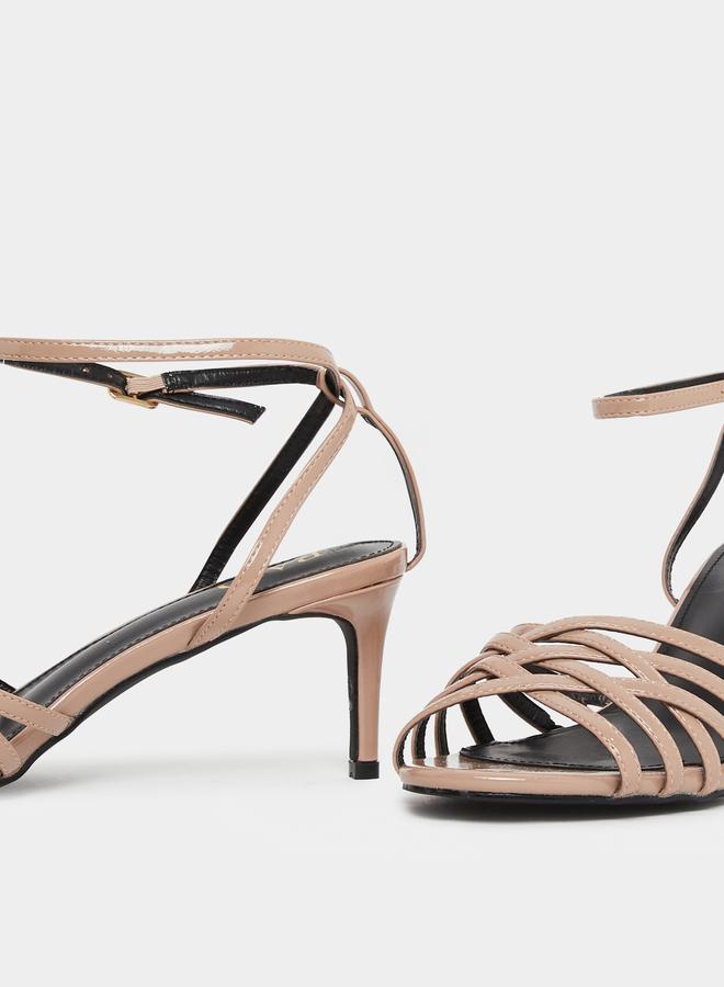 ريد صندل بكعب متوسط ورباط - Image 3