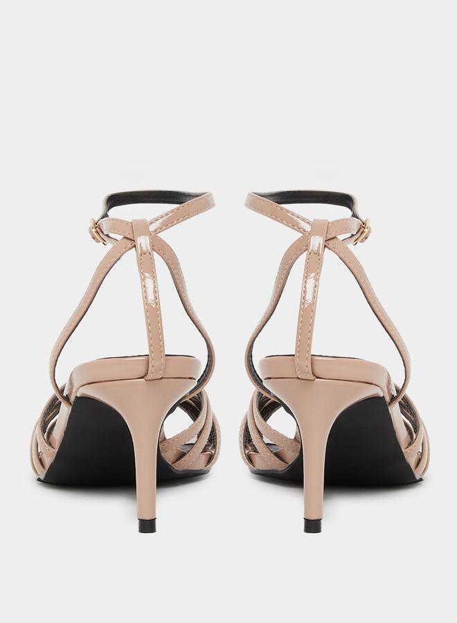 ريد صندل بكعب متوسط ورباط - Image 4