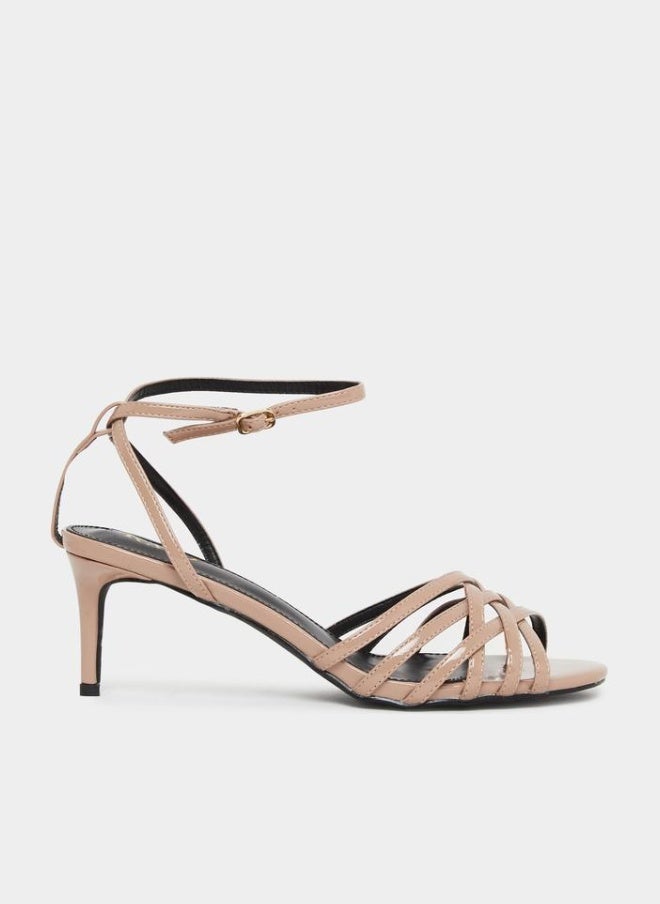 ريد صندل بكعب متوسط ورباط - Image 1