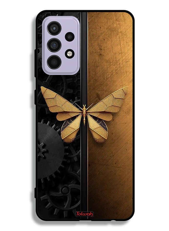 Tolwak Samsung Galaxy A52 4G Protective Case Cover Steel Butterfly - Image 1