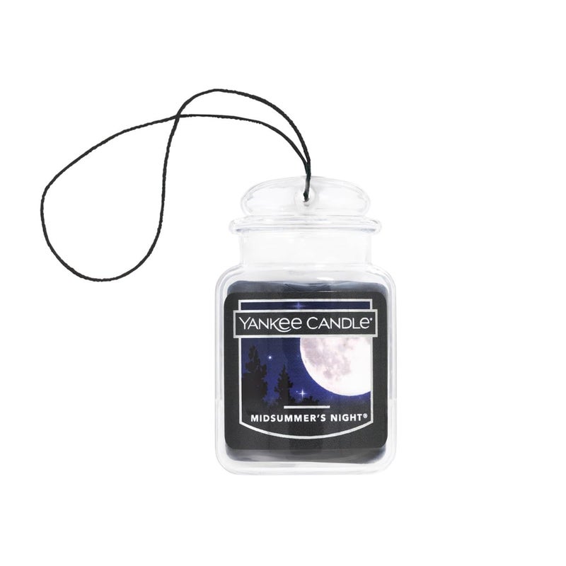 Yankee Candle Car Air Fresheners, Hanging Car JarÂ® Ultimate MidSummer's NightÂ® Scented, Neutralizes Odors Up To 30 Days