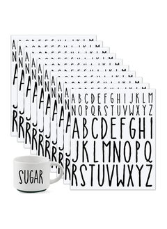Letter Stickers 520 Pieces, Black Vinyl Alphabet Decals for Scrapbooking, Water Bottles, Mailboxes, and More, Self-Adhesive