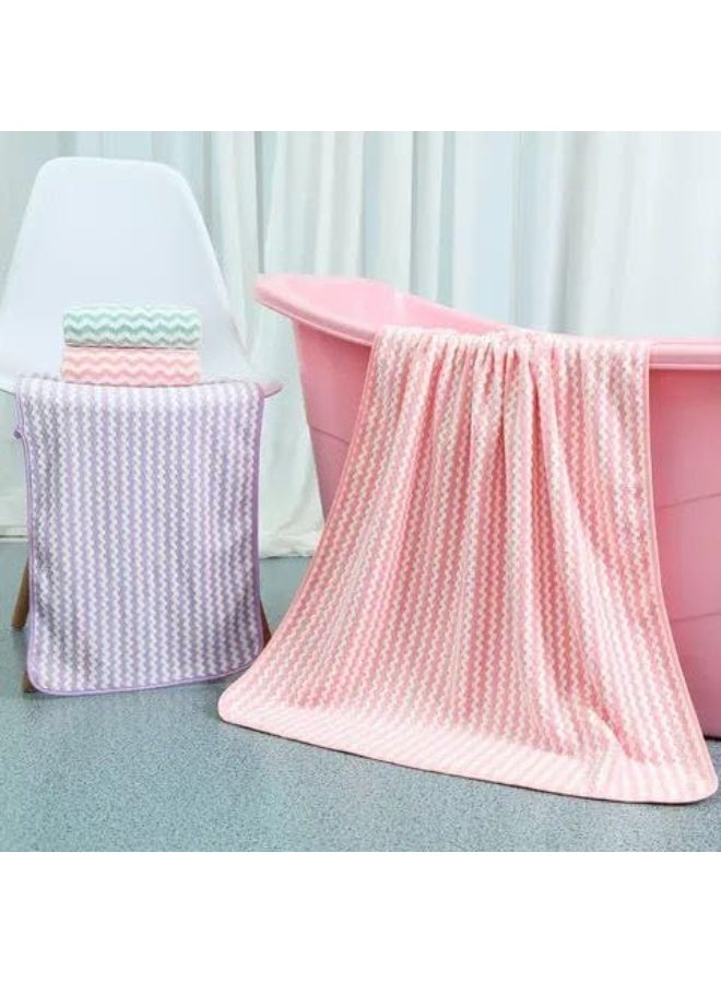 طقم بشكير عروسة فاخر 2 قطعة بشكير كبير 140 فى 70 ، فوطة 75 فى 35 بخامة فائقة الامتصاص للماء - Image 3