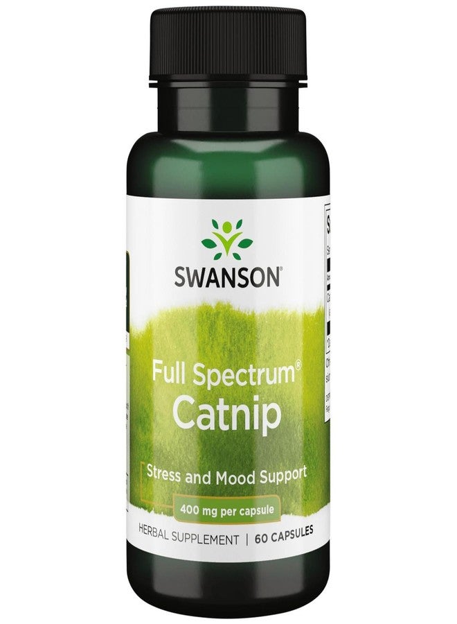 Swanson Full Spectrum Catnip 400 Milligrams 60 Capsules - Image 1
