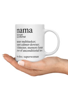 LIT Coffee Mug Funny Mom QuoteWhite Mug Gift for Mom Funny Mother defination  - Image 3