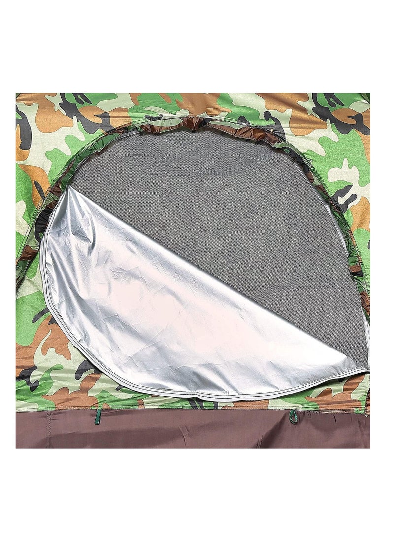 BLOOMING TIME Waterproof windproof ultraviolet-proof outdoor travel camping 2-3 people camouflage multifunction rainning proof tent  - Image 4
