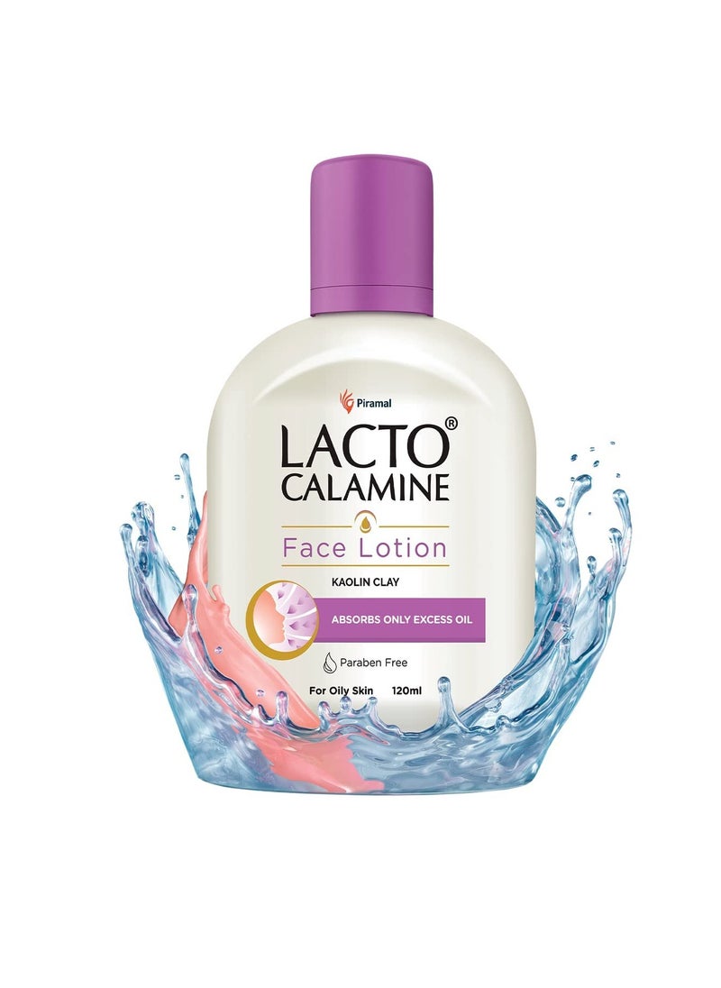 Lacto Calamine Face Moisturizing Lotion for Oily Skin | Controls Excess Oil & Unclogs Pores | Mattifying Shine-Free Formula | Hydrating & Non-Greasy | 4.06 Fl Oz/120ml (Pack of 2)  - Image 2