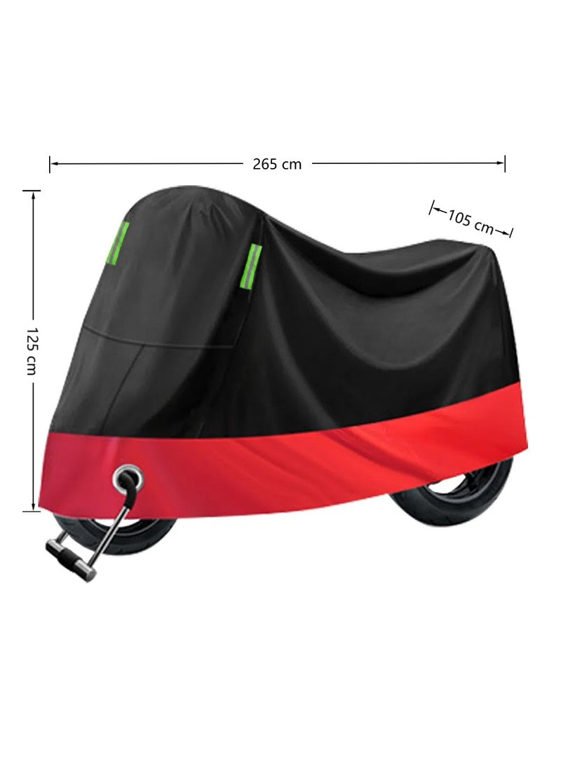 Generic Motorcycle Cover Waterproof, Sunscreen, Dustproof, Electric Bike Full Protection Cover(Red)  - Image 1