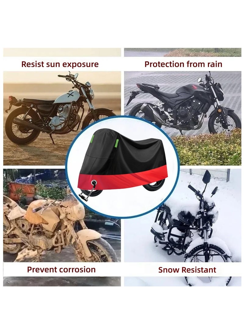 Generic Motorcycle Cover Waterproof, Sunscreen, Dustproof, Electric Bike Full Protection Cover(Red)  - Image 2