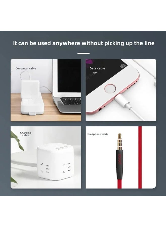 Silicone Spiral Data Cable Protective Case Compatible With For Apple And Android Phones Original Charger Cable Anti-Breakage Pro-Color:Pure White Bulk