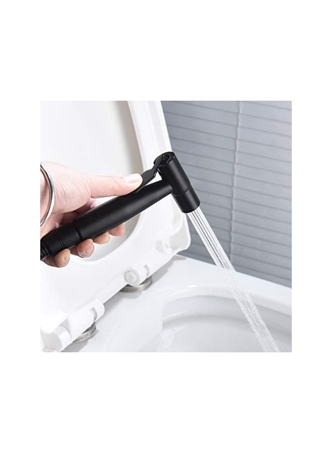 The Bros Cloth Diaper Sprayer Shattaf Stainless Steel Hand Held Sprayer Bathroom Black Bidet Sprayer Head for Toilet, WS024C - Image 3