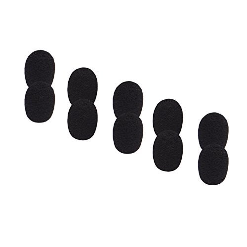 Sunmns 10 Pack Mini Small Size Lapel Headset Microphone Windscreen Foam Cover, Black - Image 5