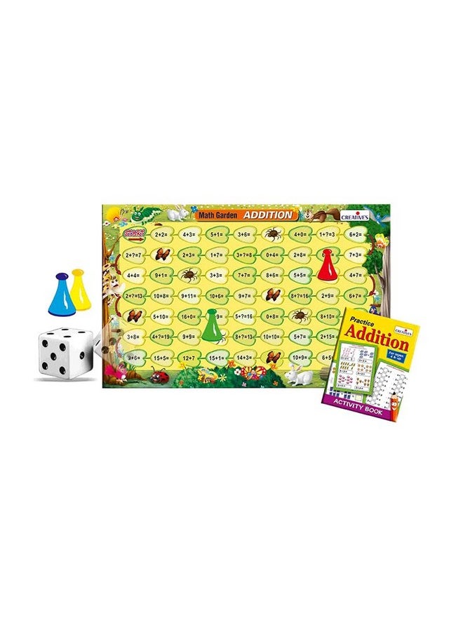 Creative's Creative's Practice Math at Home Addition| Learning Board Game | Math Board Game for Kids | Children Activity Game | Reinforce Math Skills for Kids | Educational Math Board Game | Ages 4 & Up  - Image 3