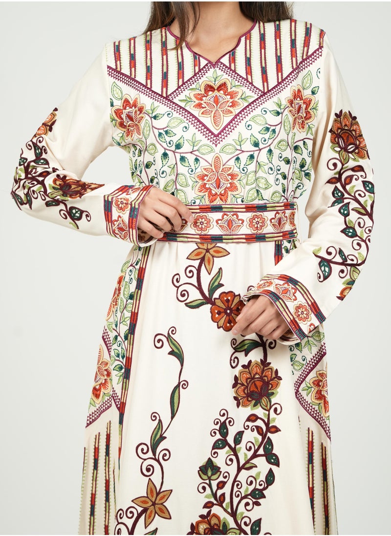 AL BENT AL SHARQIEH printed kaftan dress  - Image 2
