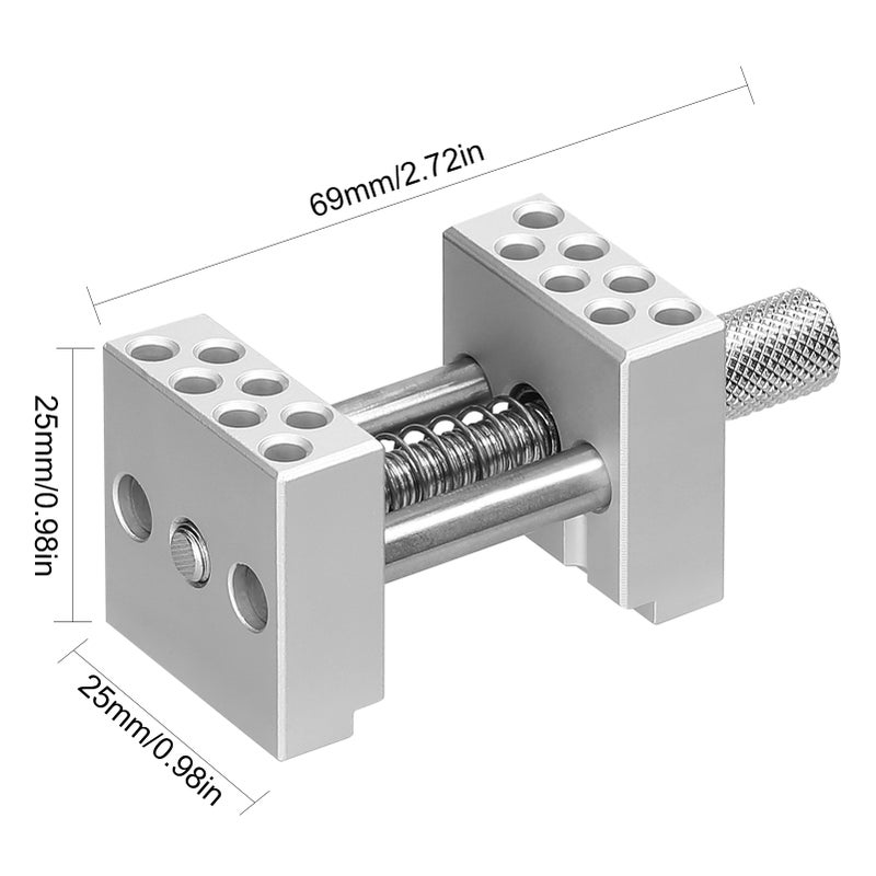304 Stainless Steel Vise Fixture Multi-function Clamp Model Making Fixed Jig DIY Crafts Remodeling Vise Workbench with Clamping Width Adjustable Function - Image 5