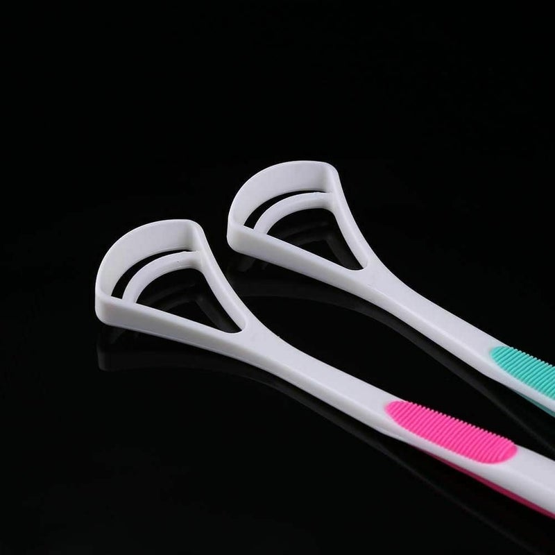 ProBytes Essential Tongue Cleaner - Soft & Gentle Y Shape Scraper, Oral Health, Care, Hygiene, Fresh Healthy & Clean Mouth, Easy Grip, Eliminate Bad Breath & Bacteria, All Ages, Subtle Colours - 2 Pcs - Image 3