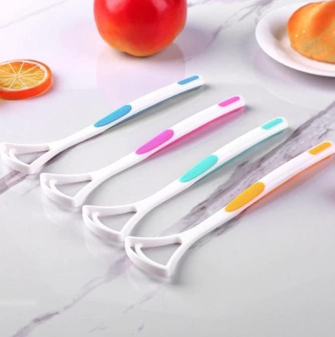 ProBytes Essential Tongue Cleaner - Soft & Gentle Y Shape Scraper, Oral Health, Care, Hygiene, Fresh Healthy & Clean Mouth, Easy Grip, Eliminate Bad Breath & Bacteria, All Ages, Subtle Colours - 2 Pcs - Image 2