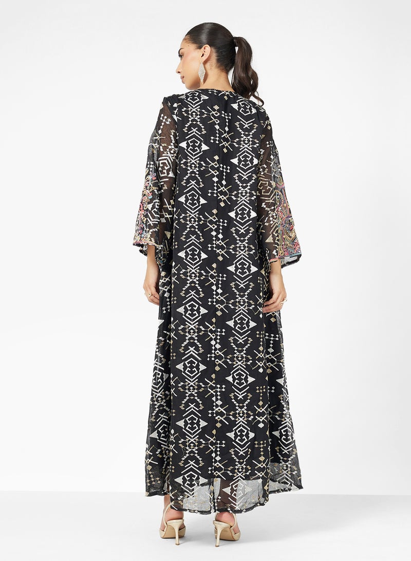 Khizana Embroidered Jalabiya - Image 2