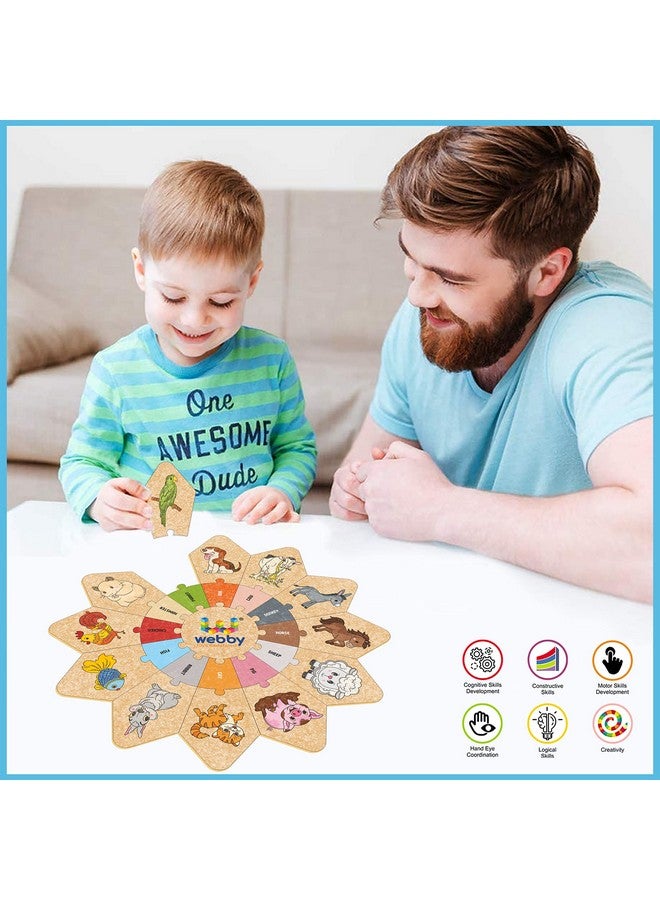 Webby Domestic Animals - Star Jigsaw Puzzle, Montessori Early Educational Pre School Puzzle Toy for 2+ Years Kid (25 Pcs) - Image 4
