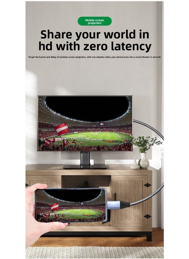 general 8K USB-C to DisplayPort Cable (2m), supporting 8K 60Hz unidirectional transmission, Type-C to DP interface (compatible with 4K 60Hz/144Hz/120Hz), 32.4Gbps transfer rate. Suitable for iPhone 17/16 series, MacBook Pro/Air, Galaxy S23/23+, iPad Pro/Air/Mini, Dell XPS. - Image 5