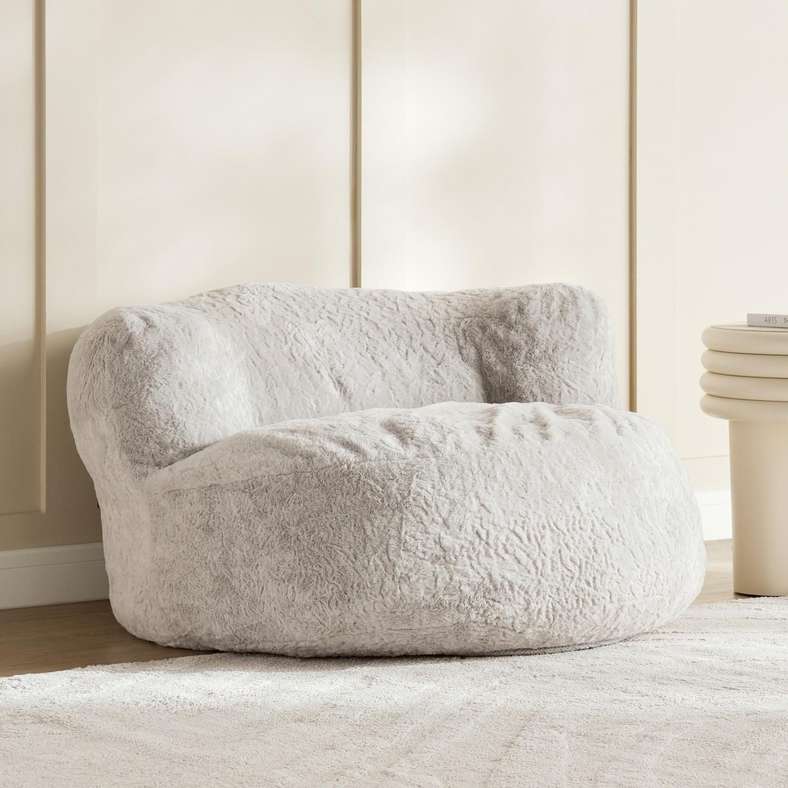 Pan Home COMPRESS SINGLE SEATER SOFA - LIGHT GREY - Image 1