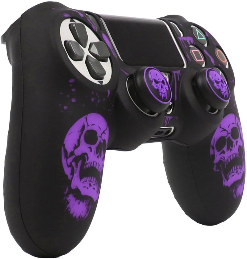 RALAN Skull HeadDesign Controller Skin Cover with 2 Thumb Grips Compatible with PS4/Playstation 4 Slim/Pro Controller - Image 3