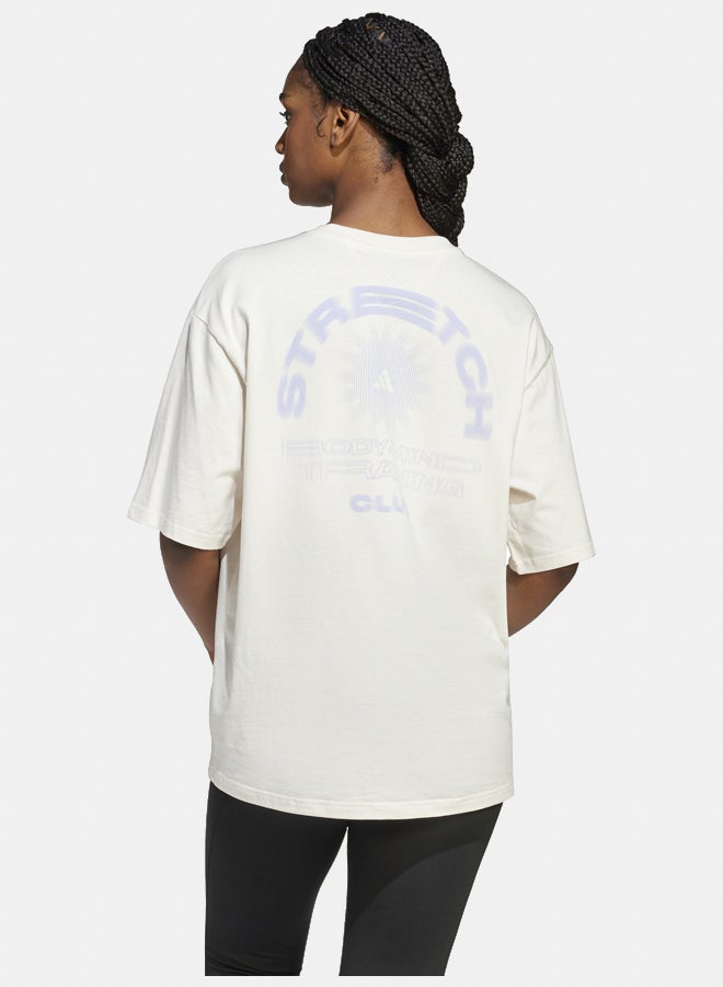 Adidas training yoga stretch body mind women's graphic t-shirt  - Image 4