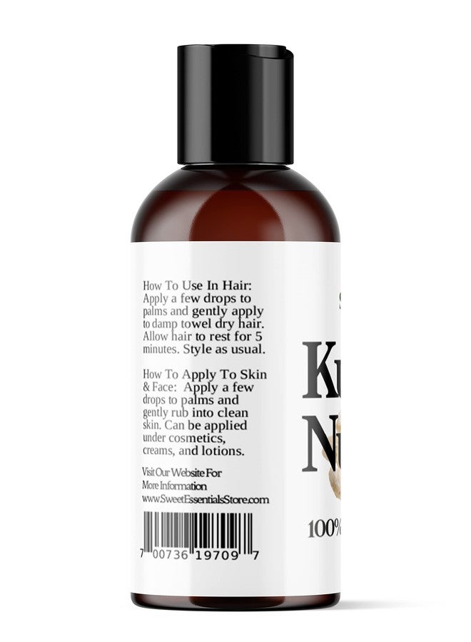 Sweet Essentials 100% Organic Kukui Nut Oil | Imported From Hawaii | Various Sizes | 100% Pure | Cold-Pressed | Natural Moisturizer for Skin, Hair and Face | By Sweet Essentials (2 fl oz) - Image 2