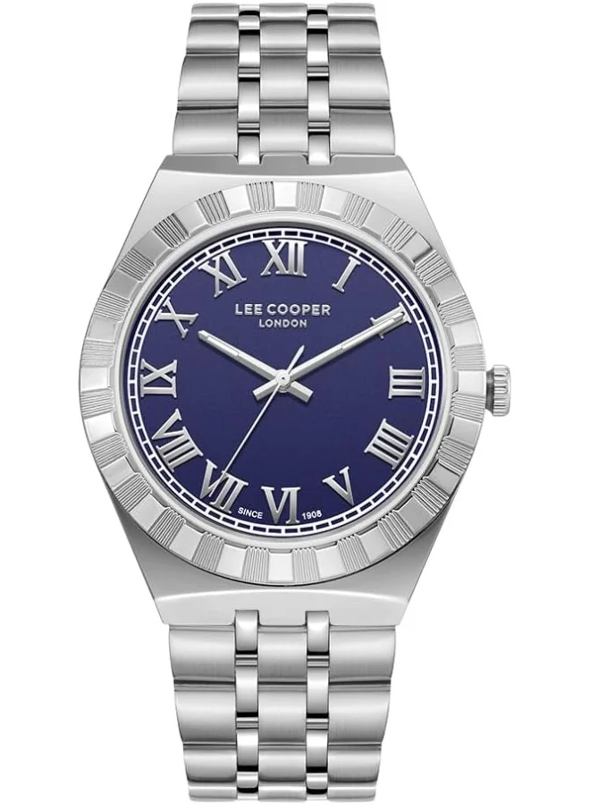 Lee Cooper LEE COOPER LC08060.390 Men Analog Display Watch & Metal Strap Silver