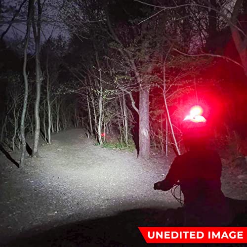 Greerride Rechargeable Bike Helmet Light - Night Riding Bicycle Helmet Light and Safety Cycling Accessories, Mountain Biking and Motorcycle LED Flashlights with Flashing and Steady Modes - Image 2