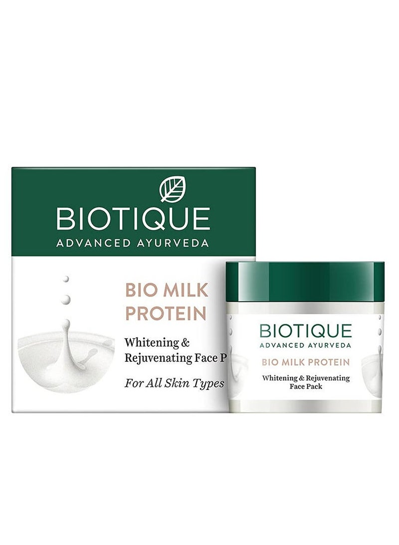 بيوتيك Biotique Bio Milk Protein Whitening & Rejuvenation Face Pack لجميع أنواع البشرة 50 جم