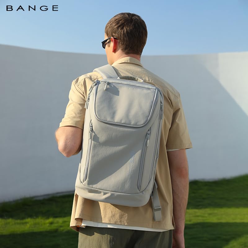 Red Lemon BANGE Captain Business Smart Backpack Waterproof fit 15.6 Inch Laptop Backpack, Travel Durable Backpack for Men and Women (Grey - Version 2.0) - Image 2