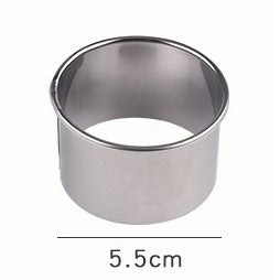 Stainless Steel Dumpling Cutter Biscuit Press Cake Mould Single small size 5.5cm (pp bag packaging)