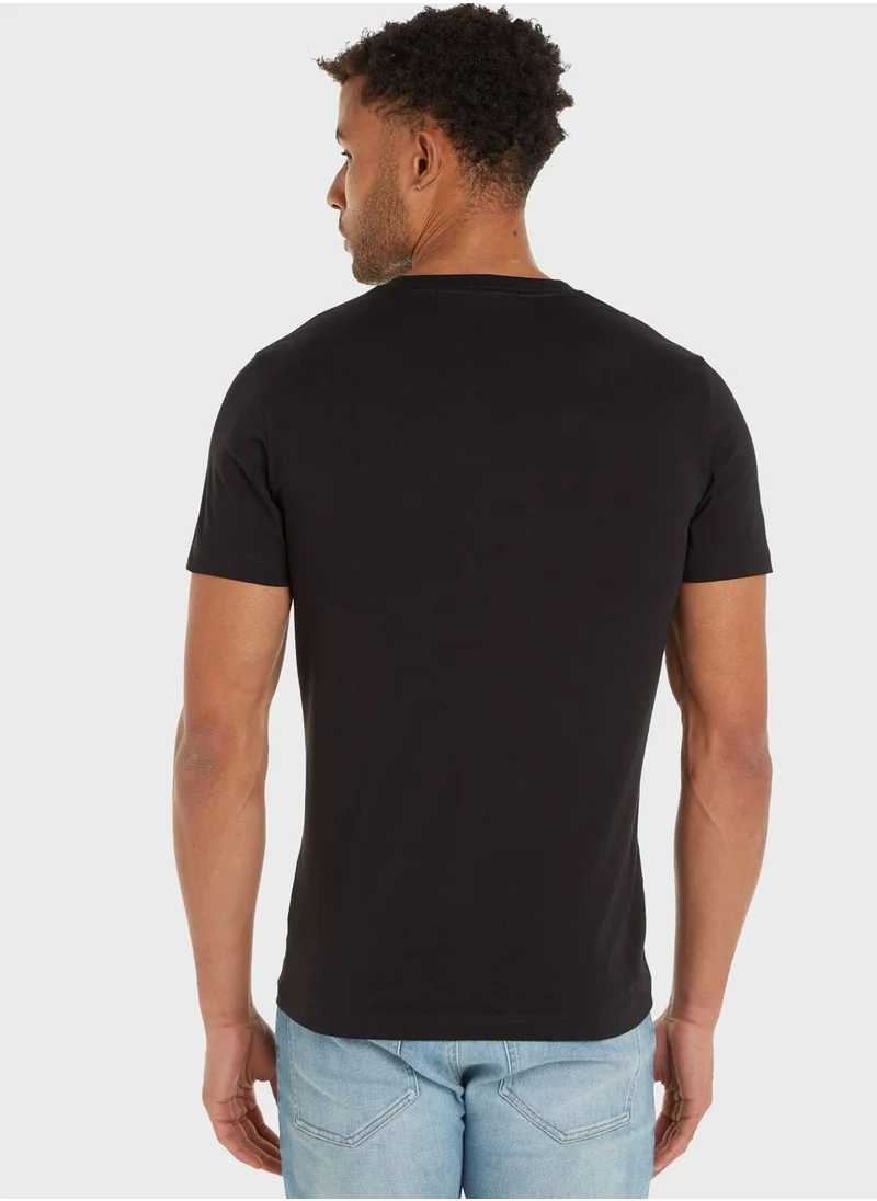 Calvin Klein Jeans Disrupted Outline Monologo T-Shirt