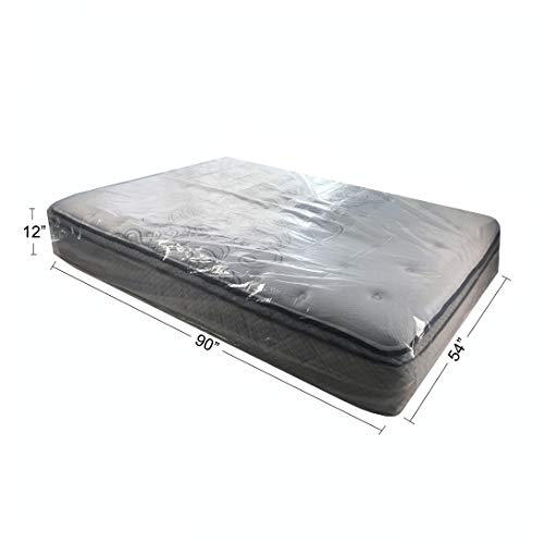 Uboxes Full Mattress Bag 54"x12"x90", Clear, 2 pack - Image 3