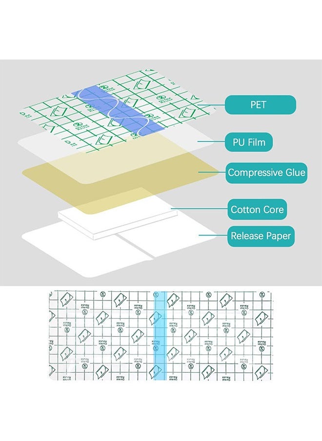 Beyond - C-Section complex Waterproof Bandages, 10*25cm Tummy Tuck Shower Protector Scar Covers, Protective Pad Patches, Large Wound Care Supplies (Clean) - Image 1