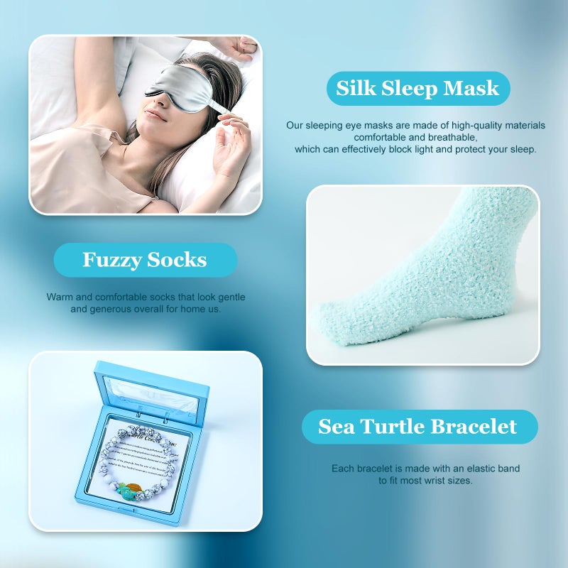 ELSEULAR Sea Turtle Gifts for Women Gift Baskets Birthday Gifts Womens Gift Set Relaxing Spa Gift Luxury Valentines Day Christmas Gift for Women Mom Her Friend Grandma Adults - Image 5