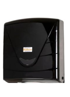 FLOSOFT Flosoft Plastic Paper Towel Dispenser Wall Mount Holds 300 Z-Fold Paper Commercial Hand Towels Dispenser For Bathroom/Restroom Office Shop Or Home -Black  - Image 2