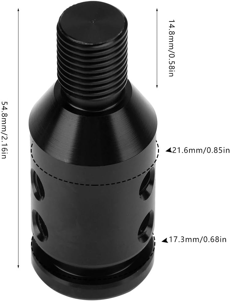woobles Gear Shift Knob Adapter, Aluminum Universal Car Shift Knob Adapter for Non Threaded Shifters 12x1.25 - Image 2