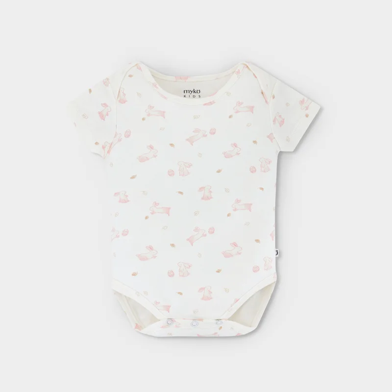  ميكو كيدز Panda Short Sleeve Bodysuit