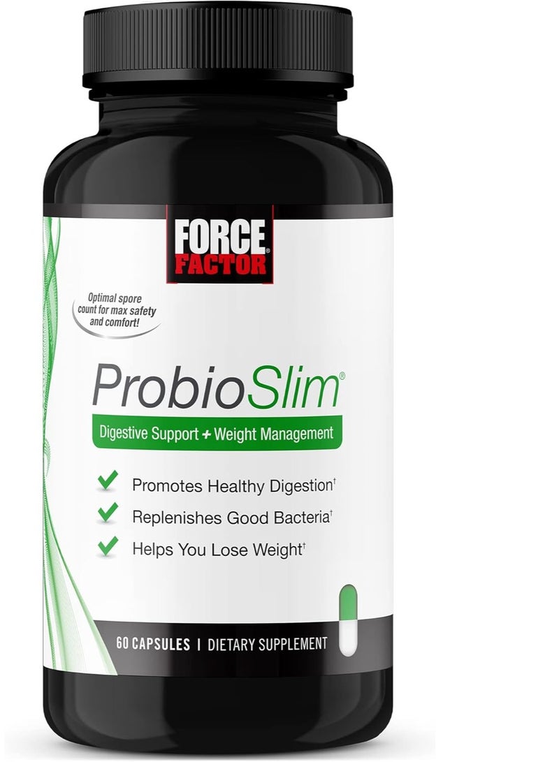 Force Factor ProbioSlim Probiotics for Women and Men 60 Capsules 2 months supply - Image 1